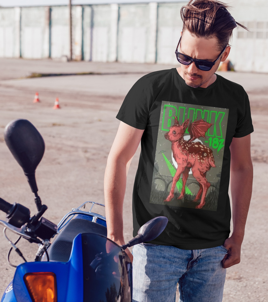 Blink 182 Minneapolis MN August 6 2024 Fawn And Bat Wings T-Shirt