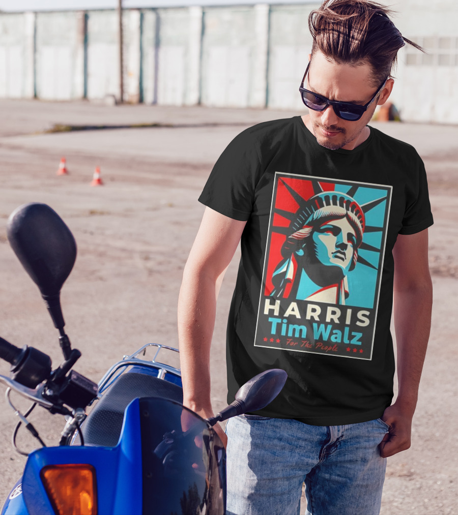 Harris Tim Walz For The People Liberty Statue Campaign T-Shirt