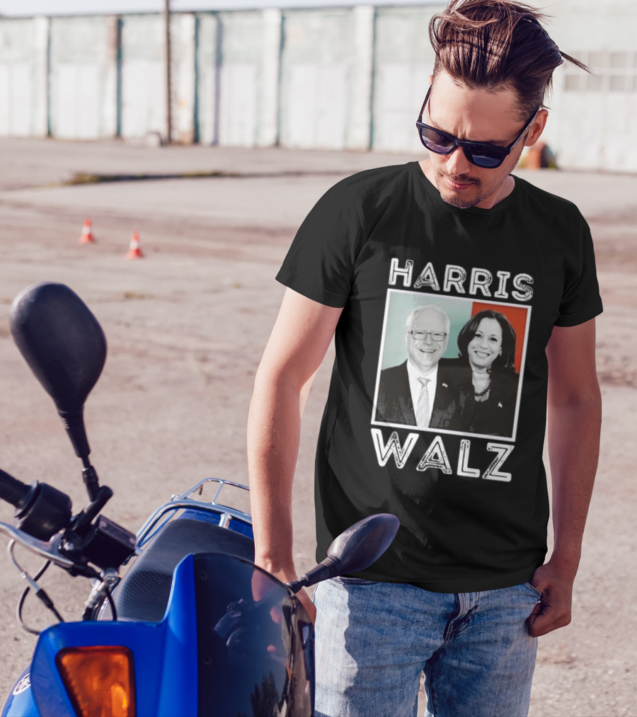 Harris Walz 2024 Kamala Harris And Tim Walz Pics T-Shirt