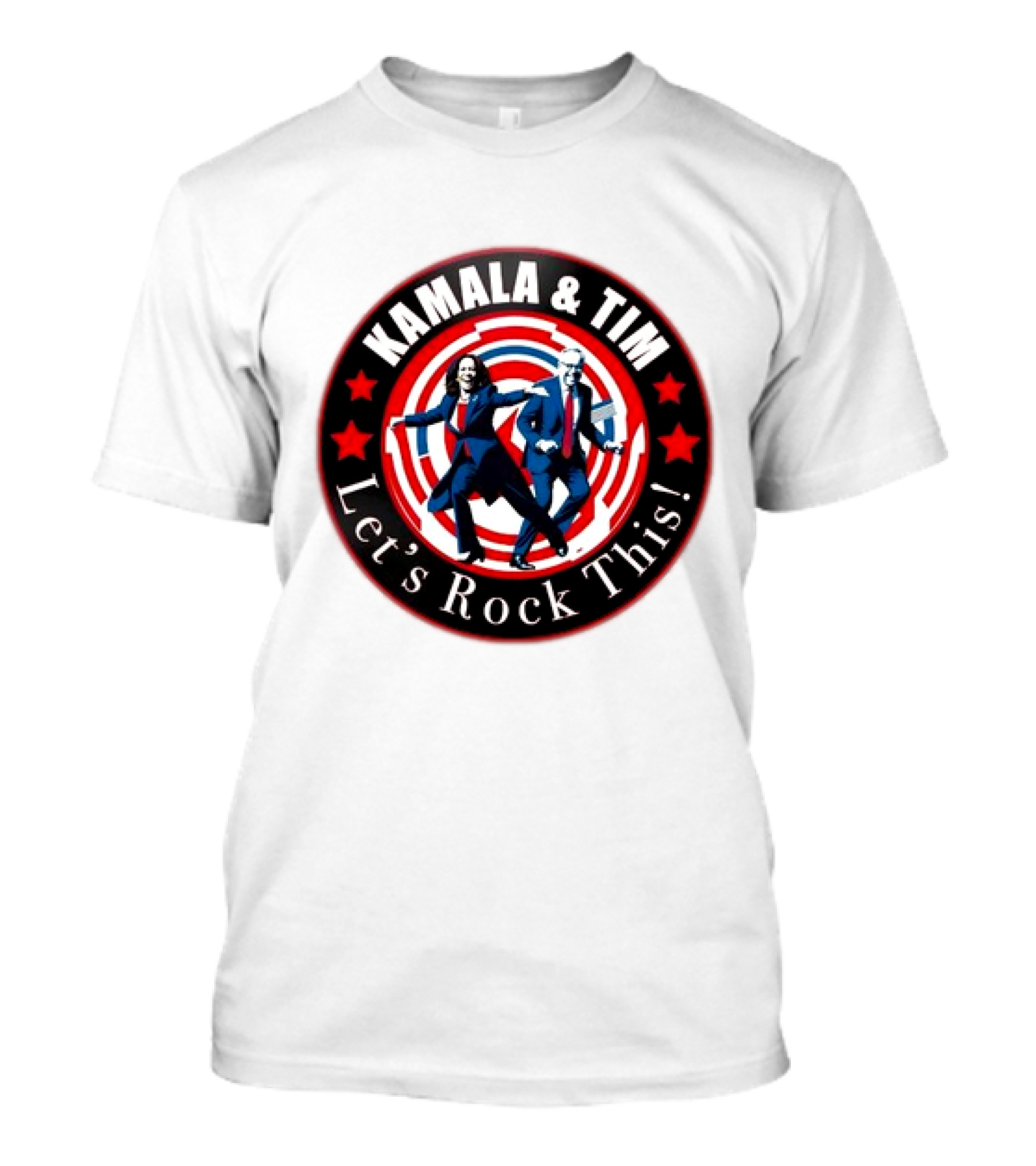 Kamala And Tim Let's Rock This Harris Walz T-Shirt