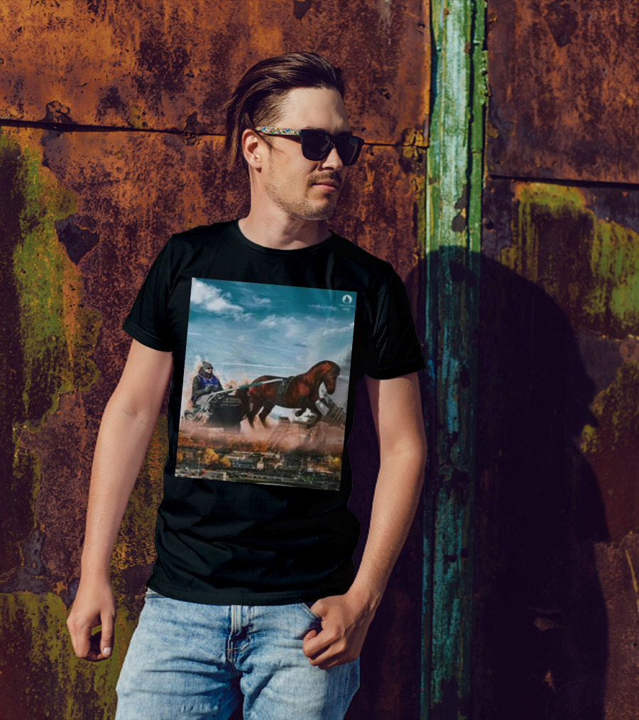Nikola Jokic Hold Your Horses With Joker Paris Scenery T-Shirt