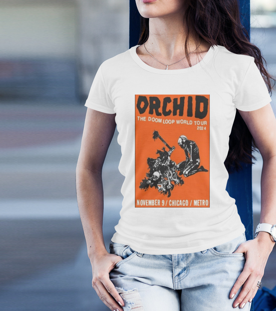 Orchid The Doom Loop World Tour November 9 2024 Chicago Metro T-Shirt