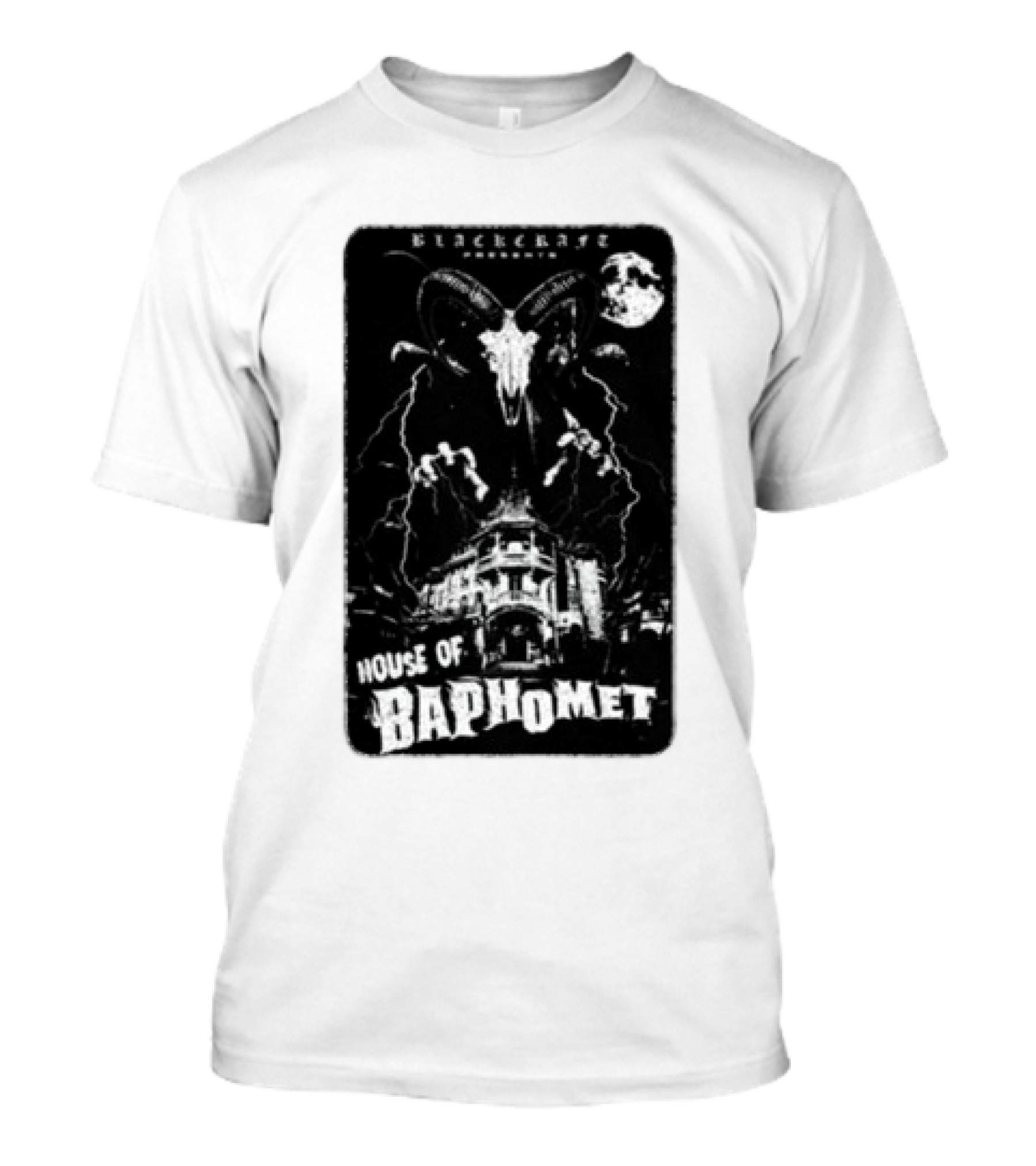 Blackcraft Cult House Of Baphomet Gothic Moon T-Shirt