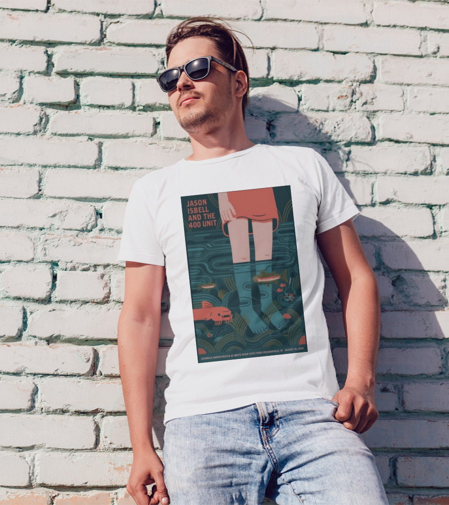 Jason Isbell And The 400 Unit White River State Park Indianapolis IN August 10 T-Shirt