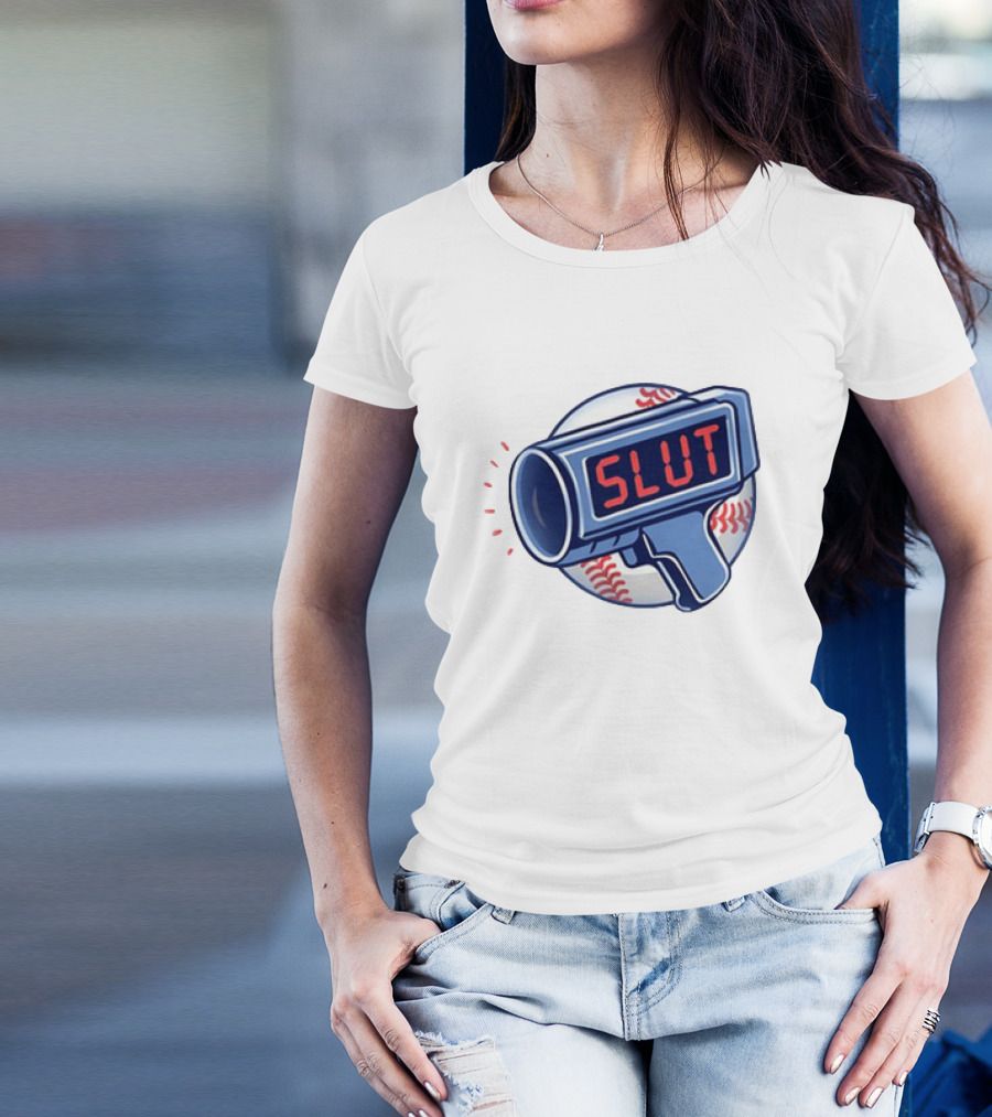Slut Radar Baseball Humor T-Shirt
