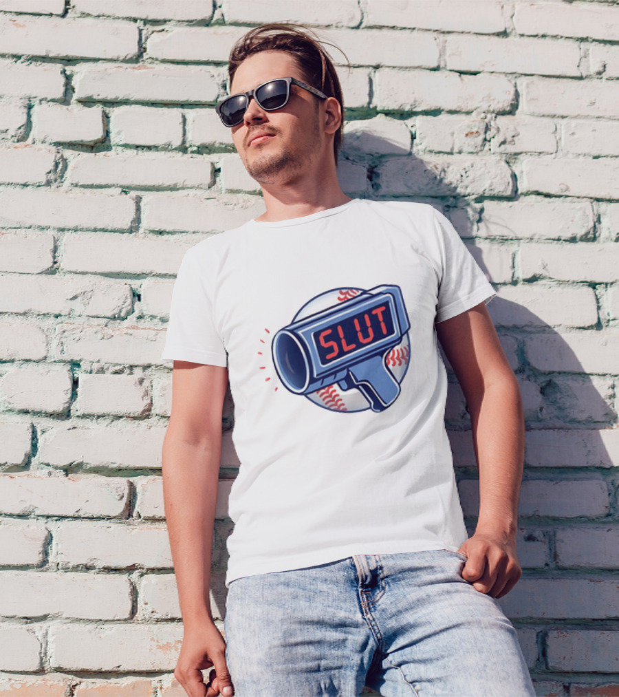 Slut Radar Baseball Humor T-Shirt