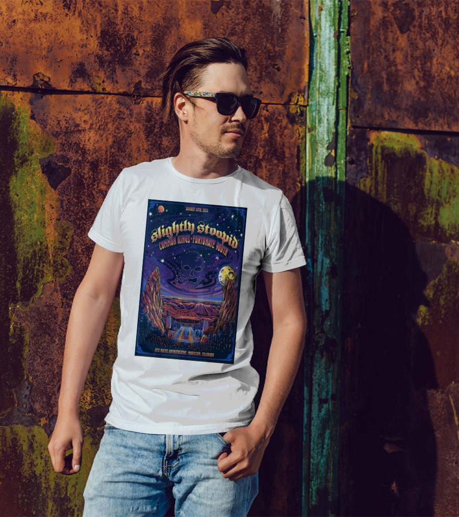 Slightly Stoopid Common Kings Fortunate Youth August 10 2024 Red Rocks Amphitheatre Morrison Colorado T-Shirt