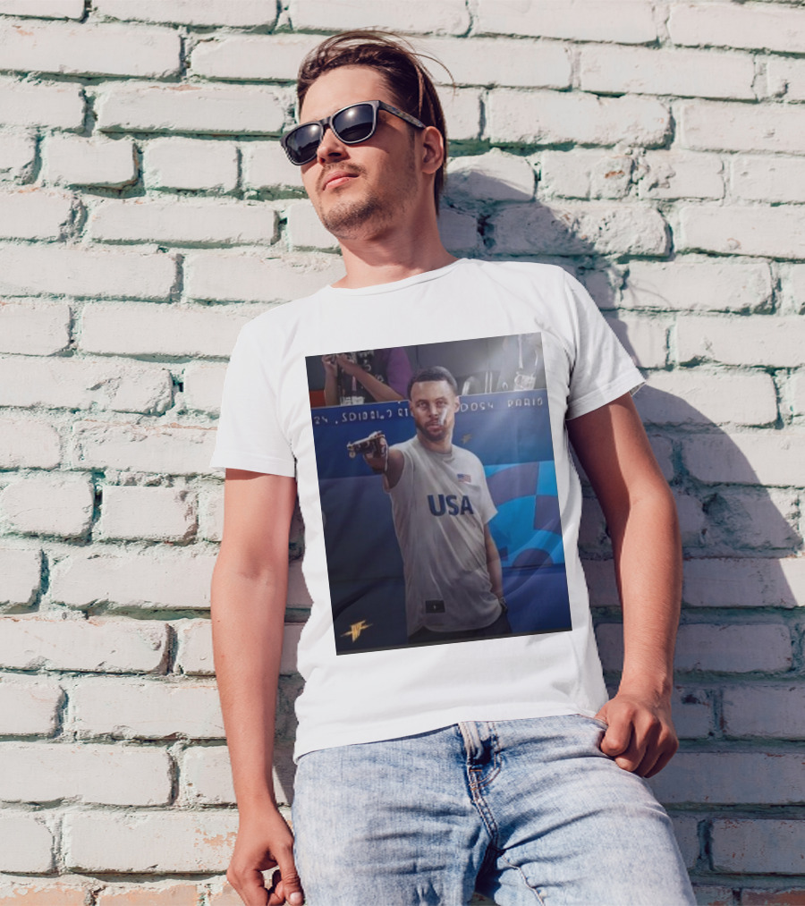 Stephen Curry USA Olympic Shooters Shoot T-Shirt