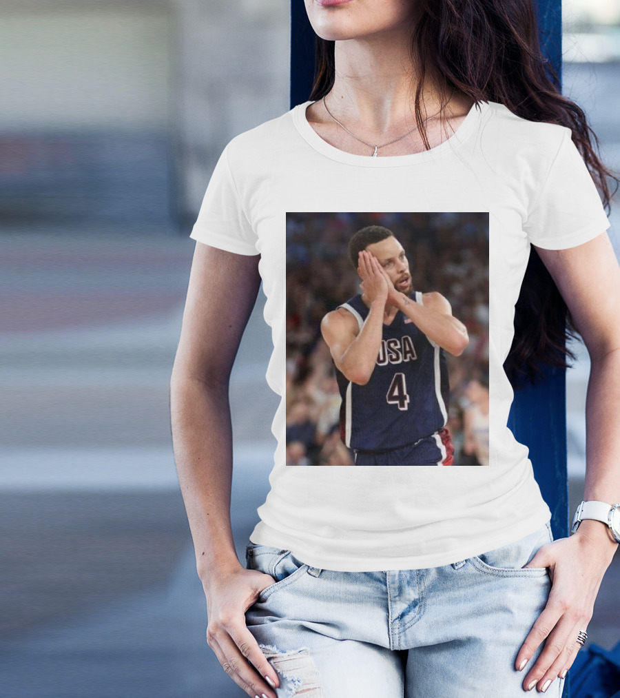 Stephen Curry USA Basketball Night Night Take Home The Gold Olympic Paris T-Shirt