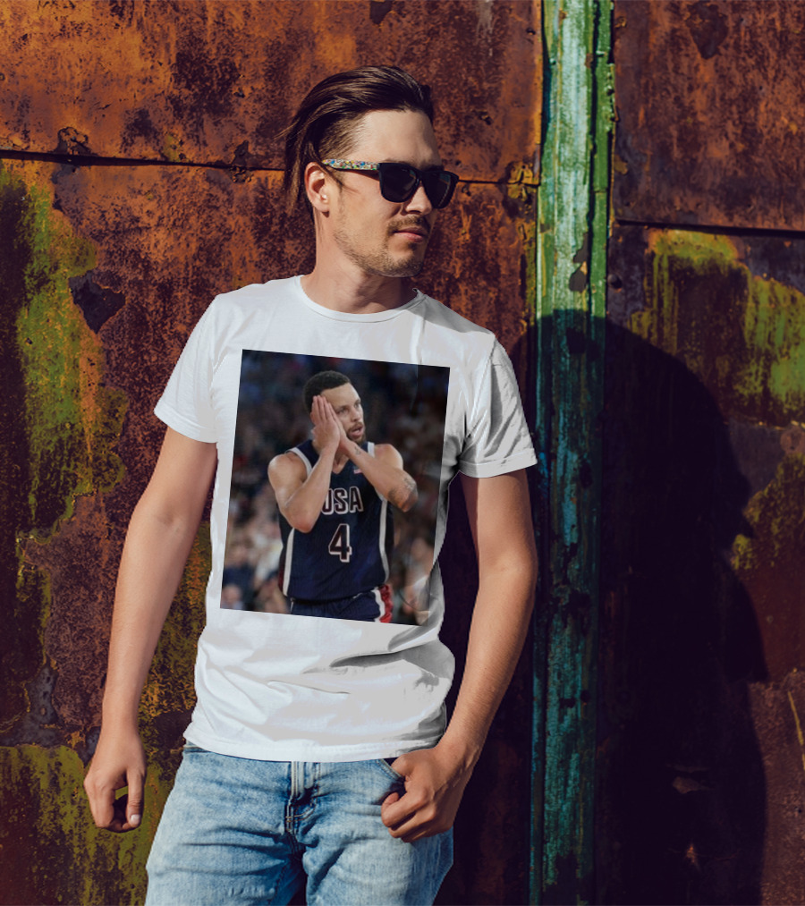 Stephen Curry USA Basketball Night Night Take Home The Gold Olympic Paris T-Shirt