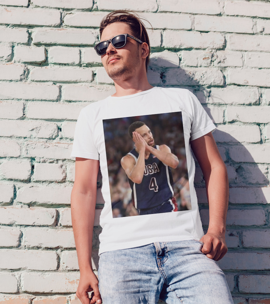 Stephen Curry USA Basketball Night Night Take Home The Gold Olympic Paris T-Shirt
