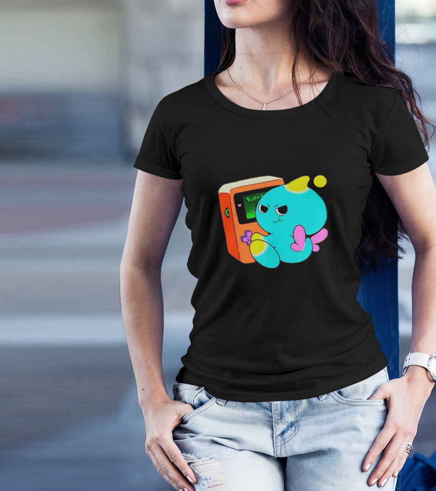 You Keep Playing Ur Silly Little Games Cute Character With Game Device T-Shirt