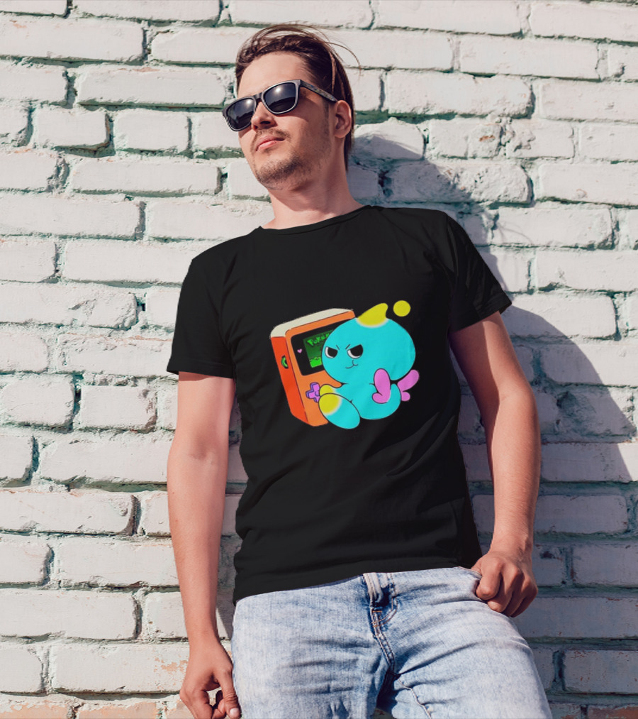 You Keep Playing Ur Silly Little Games Cute Character With Game Device T-Shirt