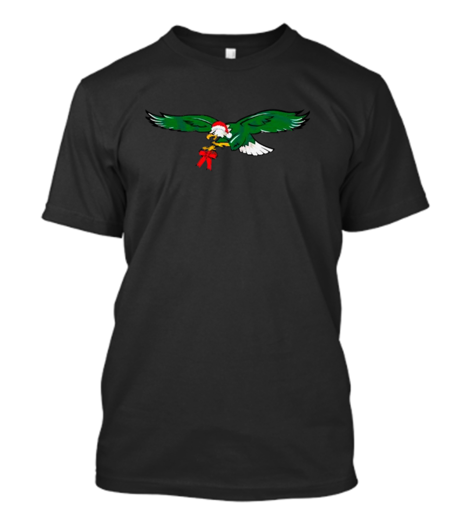 Philadelphia Eagles Christmas Santa Hat T-Shirt