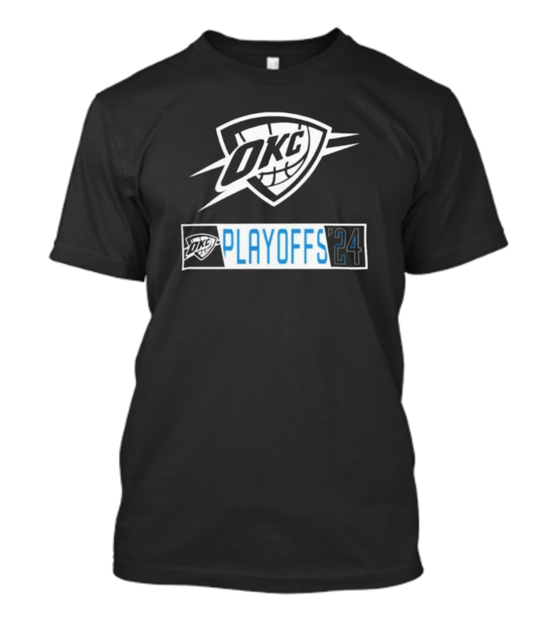 OKC Playoffs '24 Basketball Emblem T-Shirt