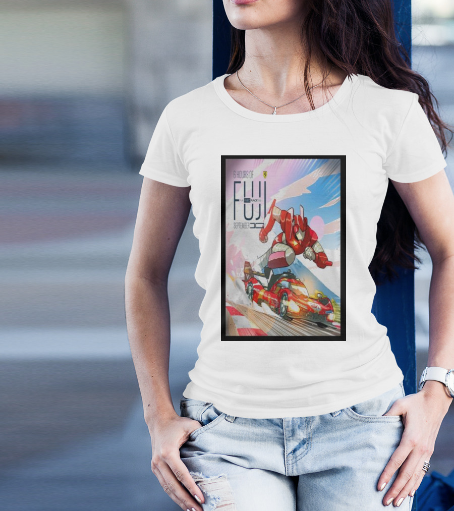 6 Hours Of Fuji September 10 Race 06 Super Robot Ferrari Racing Car T-Shirt