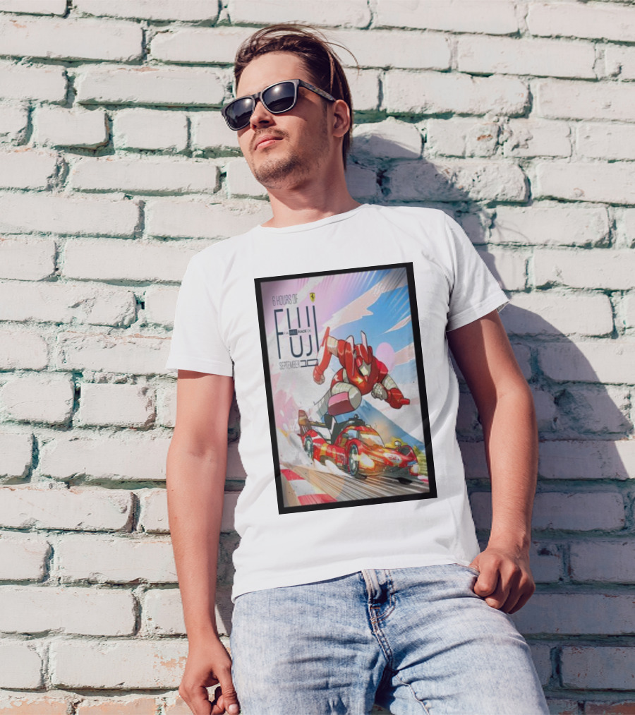 6 Hours Of Fuji September 10 Race 06 Super Robot Ferrari Racing Car T-Shirt