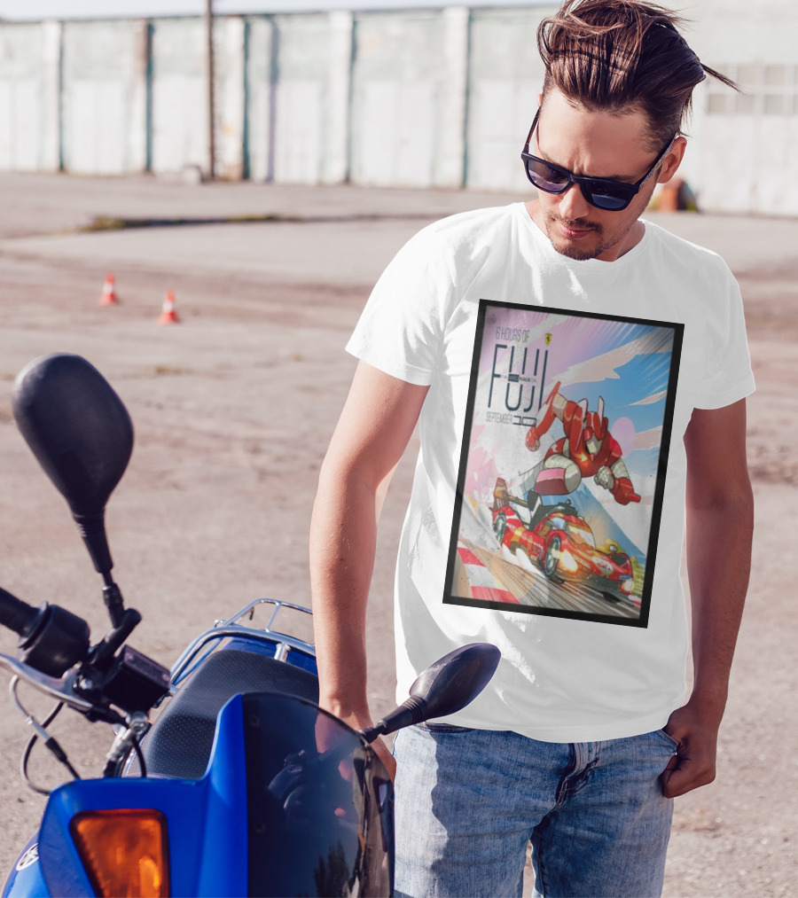 6 Hours Of Fuji September 10 Race 06 Super Robot Ferrari Racing Car T-Shirt