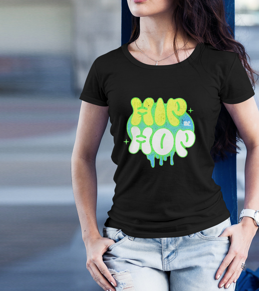 HIP HOP GLOBAL Drip Style Graffiti T-Shirt