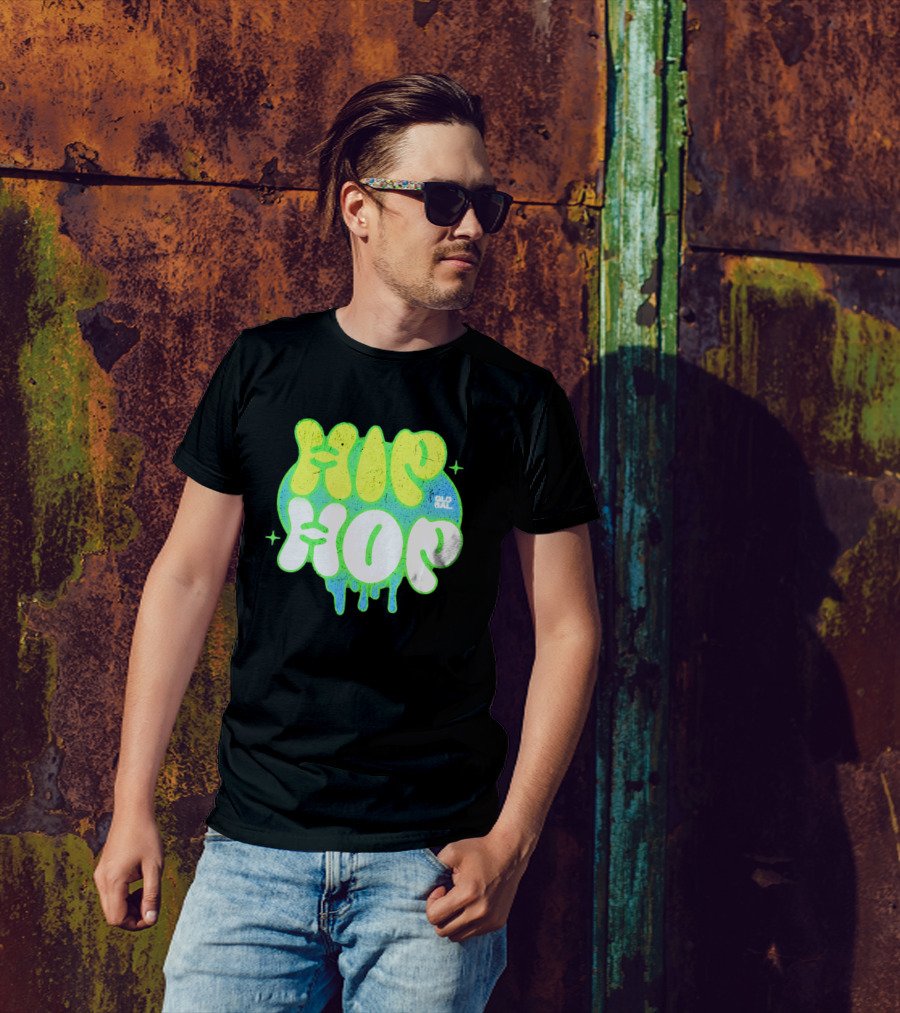 HIP HOP GLOBAL Drip Style Graffiti T-Shirt