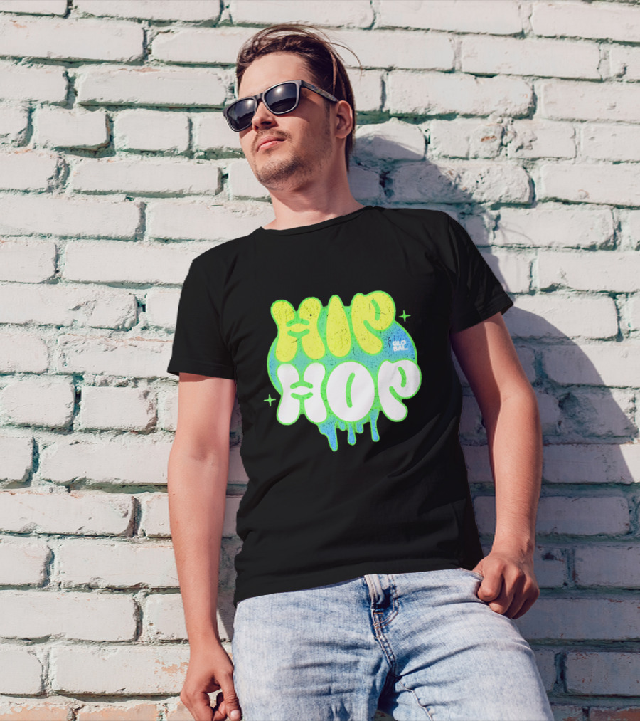 HIP HOP GLOBAL Drip Style Graffiti T-Shirt