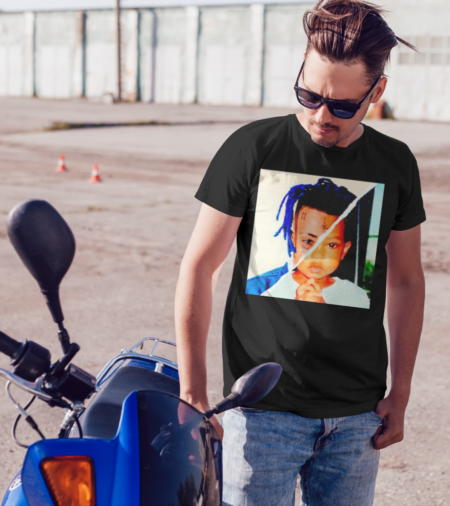 XXXTentacion Rapper Childhood And Adult Portrait Fusion T-Shirt