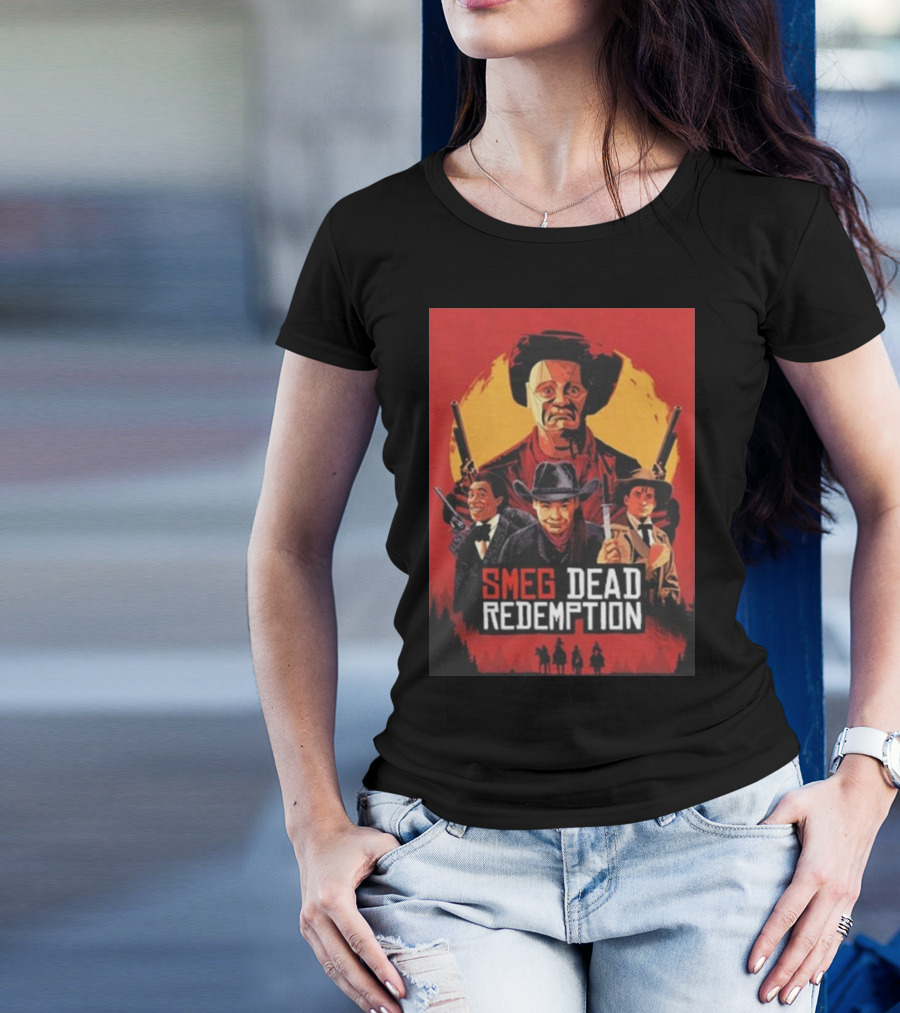 Smeg Dead Redemption Wild West Adventure Poster T-Shirt