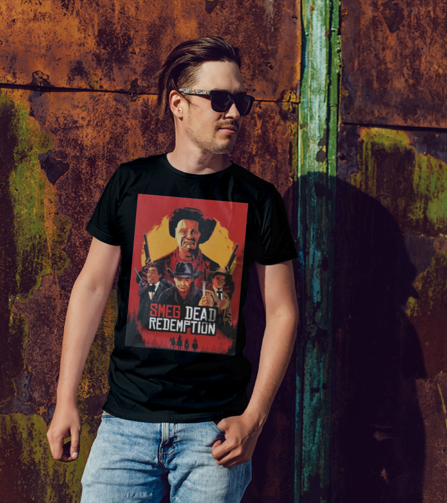 Smeg Dead Redemption Wild West Adventure Poster T-Shirt