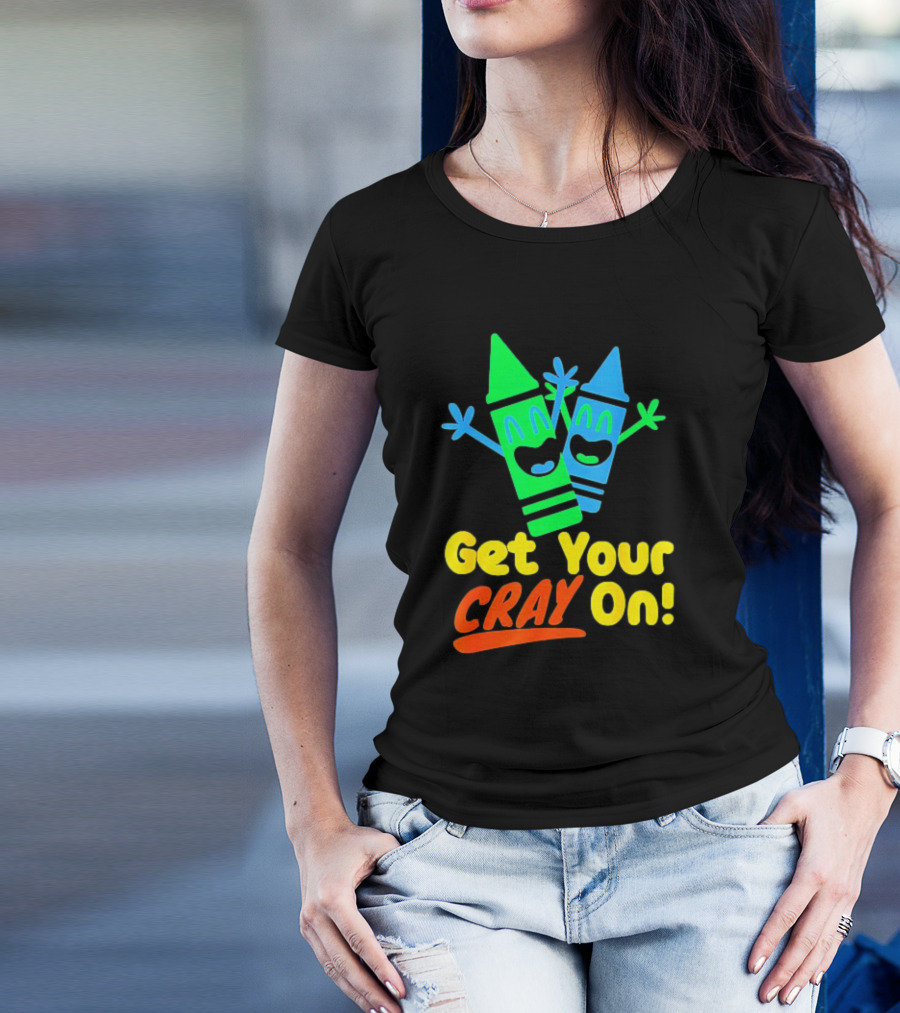 Get Your Cray On With Colorful Crayon Characters T-Shirt