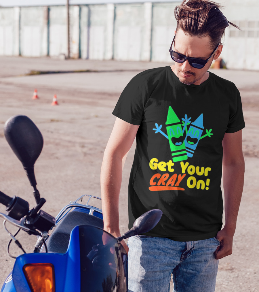 Get Your Cray On With Colorful Crayon Characters T-Shirt
