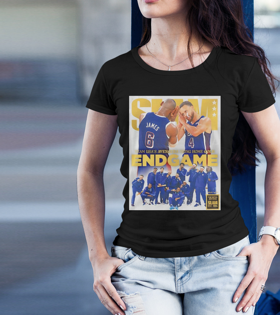 Slam Team USA’s Avengers Bring Home Gold Endgame Basketball Slam Est. 1994 T-Shirt