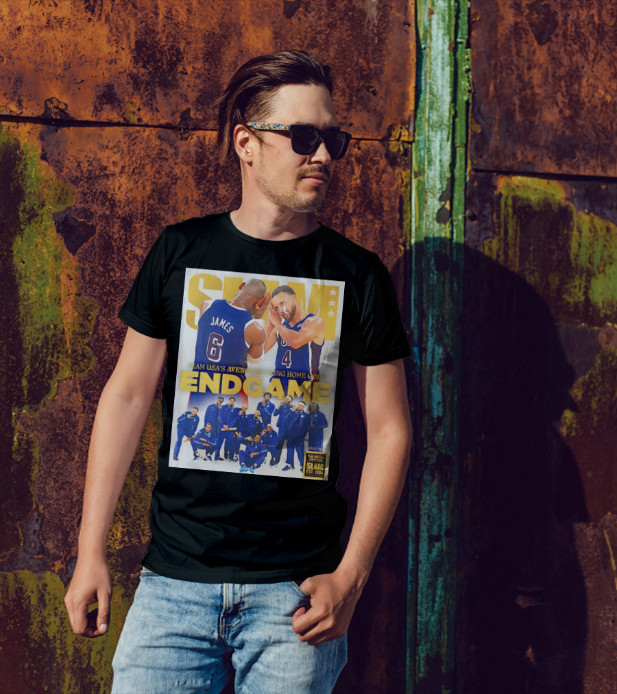 Slam Team USA’s Avengers Bring Home Gold Endgame Basketball Slam Est. 1994 T-Shirt