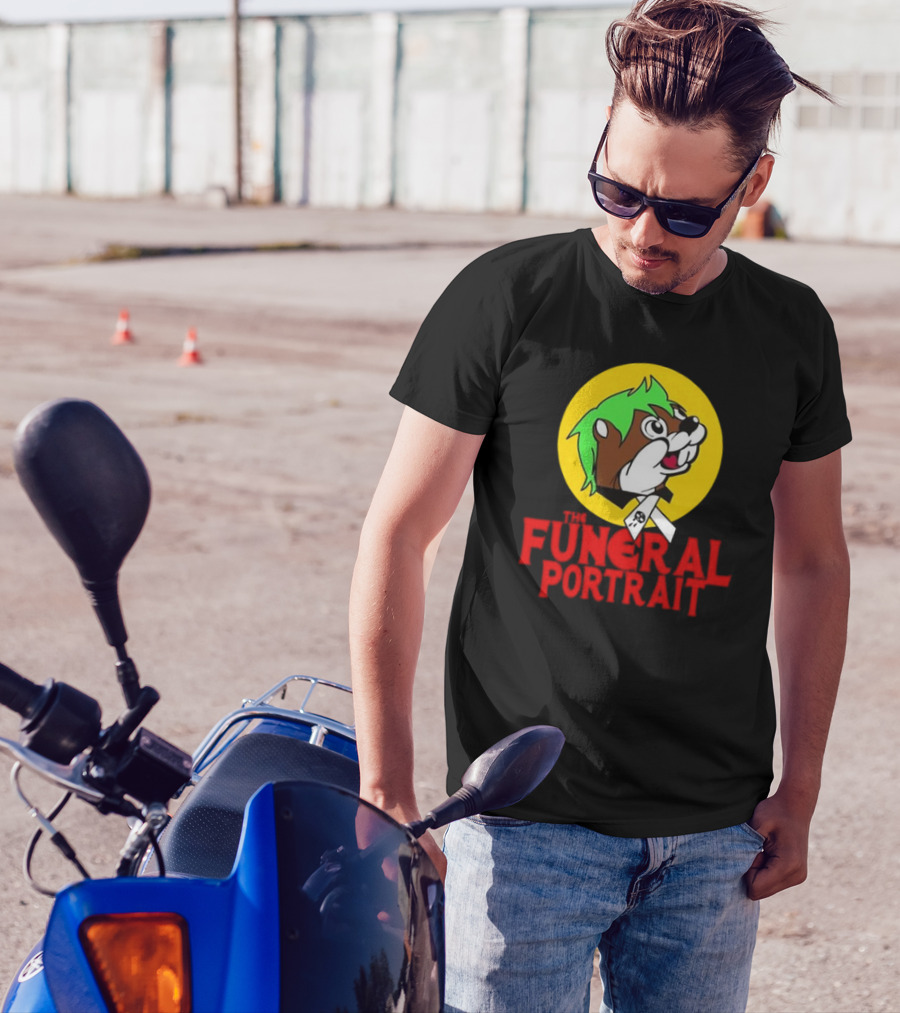Buc-Ee’s The Funeral Portrait Skull Ribbon T-Shirt