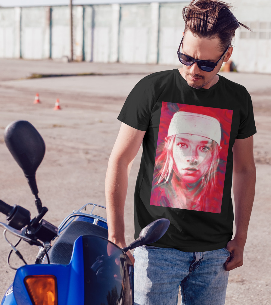 Cuckoo Twisted Trance Neon Red Vision T-Shirt