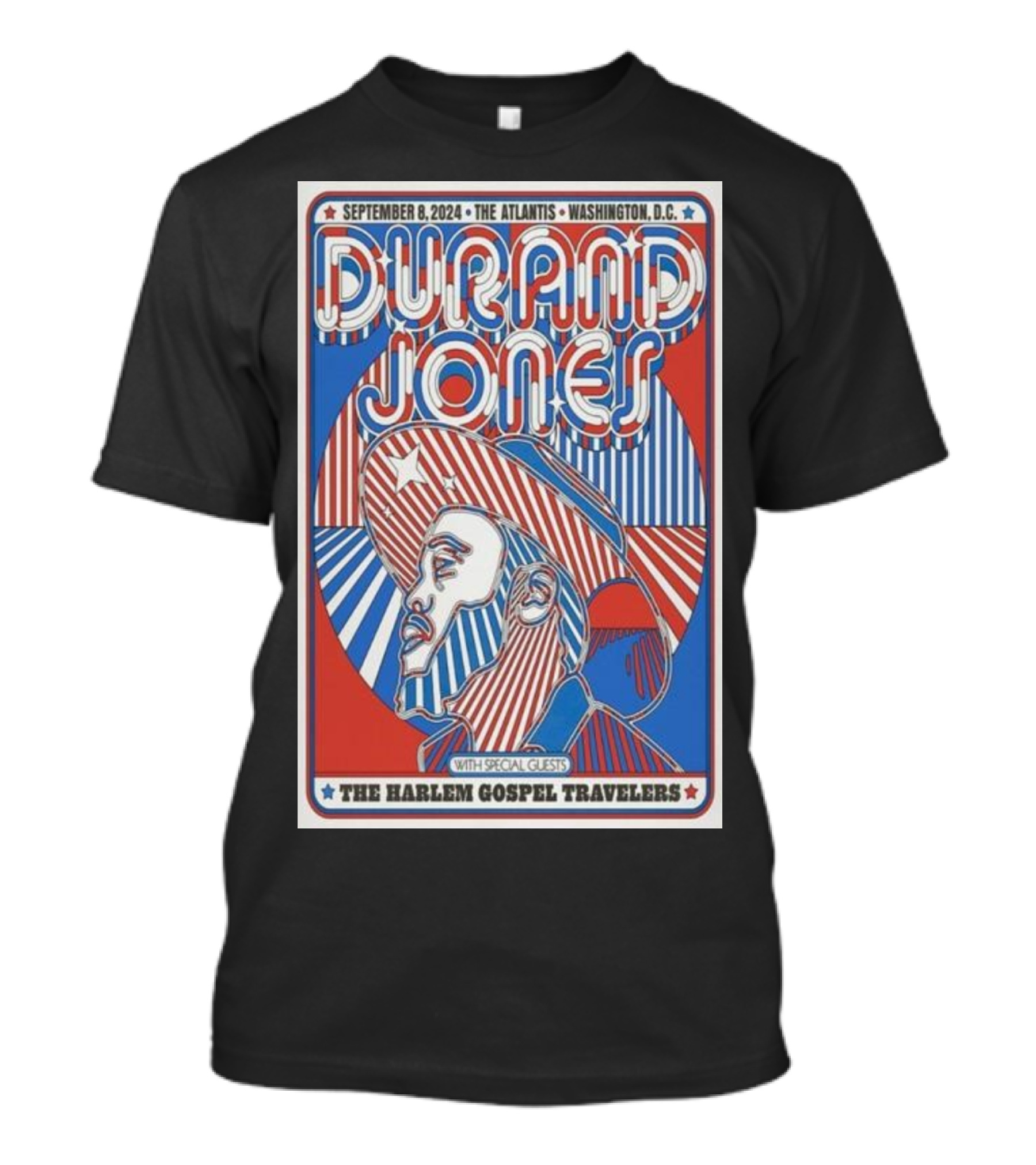 Durand Jones September 8, 2024 The Atlantis Washington D.C. With Special Guests The Harlem Gospel Travelers T-Shirt