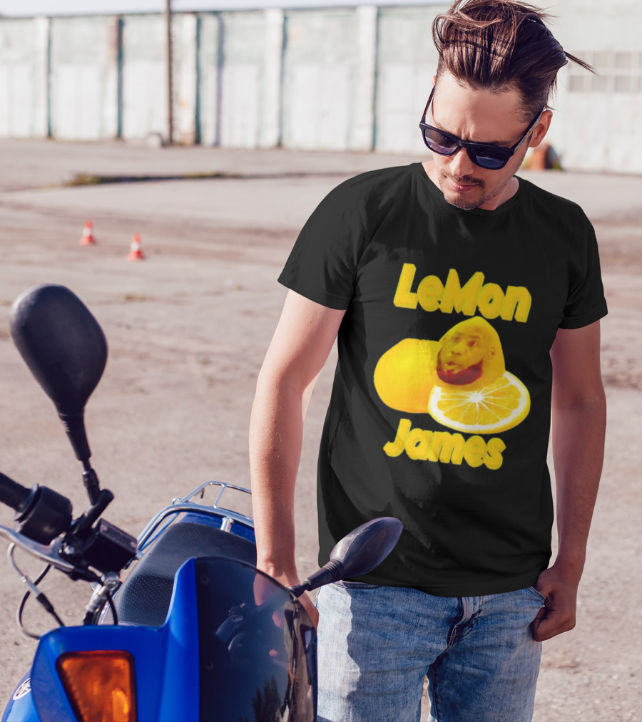 LeMon James Lebron James Face On Lemon T-Shirt