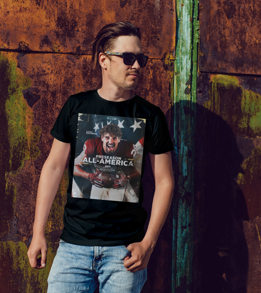 Danny Stutsman Oklahoma Football ESPN Preseason All-America Team The Sporting News Second Team T-Shirt