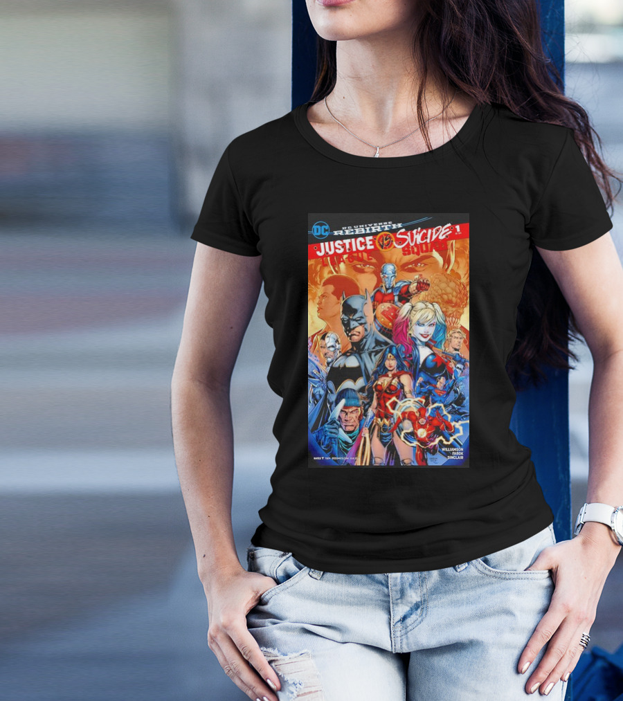 DC Universe Rebirth Justice League Vs Suicide Squad 1 Williamson Sinclair T-Shirt