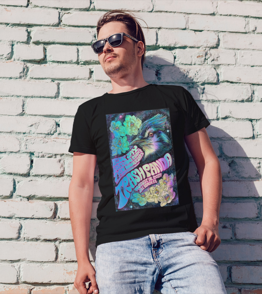 Blue Jay Listening Room 7th Anniversary Trash Panda August 18 2024 Jax Beach FL T-Shirt