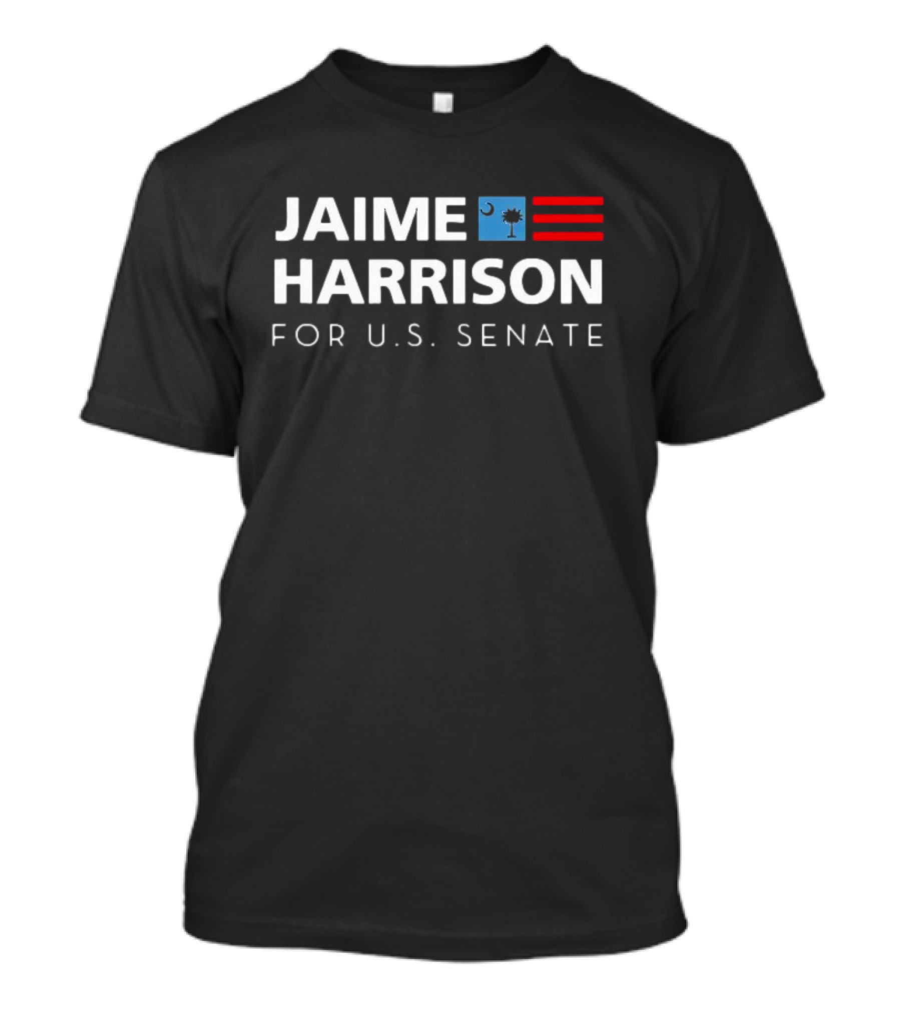 Jaime Harrison For U.S. Senate South Carolina Palmetto And Crescent Flag T-Shirt
