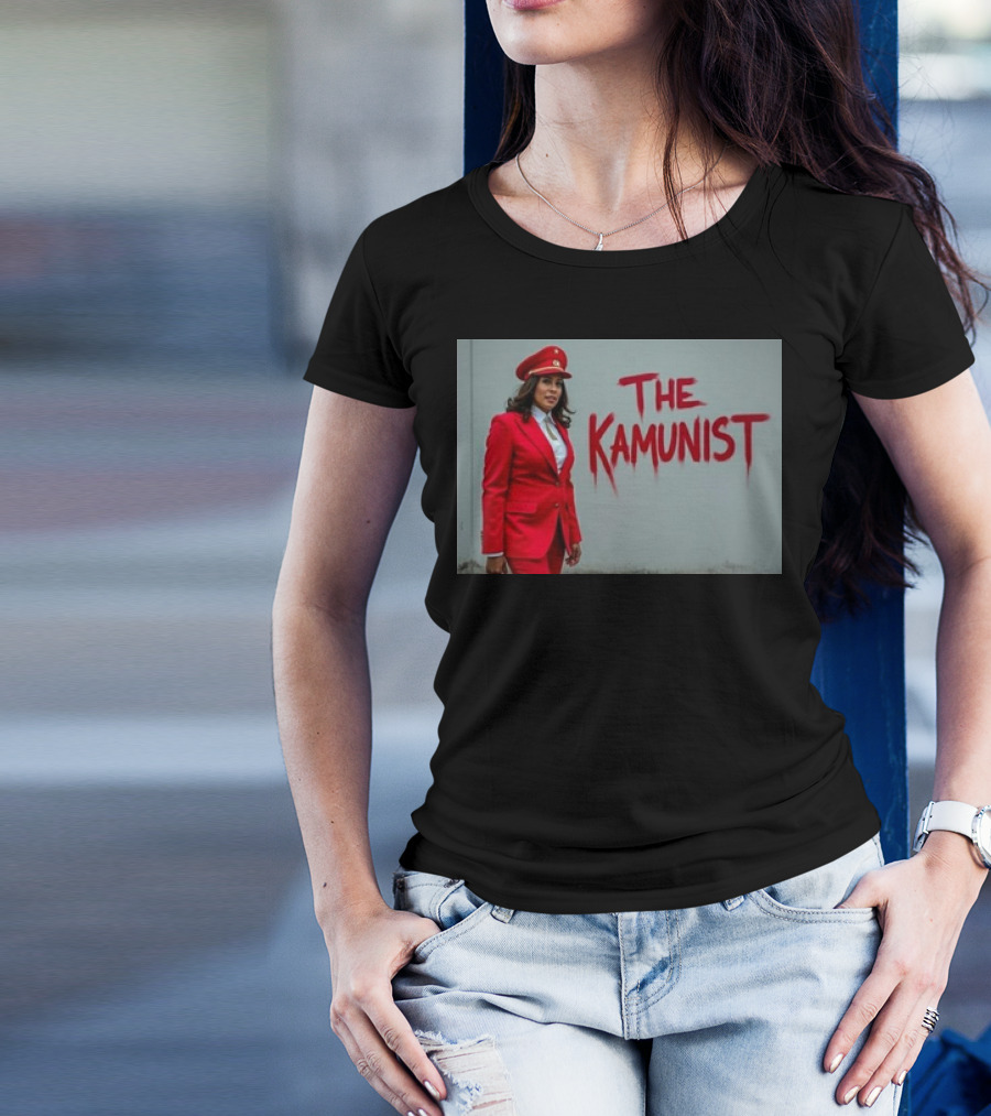 Kamala Harris 2024 The Kamunist Red Suit And Hat T-Shirt