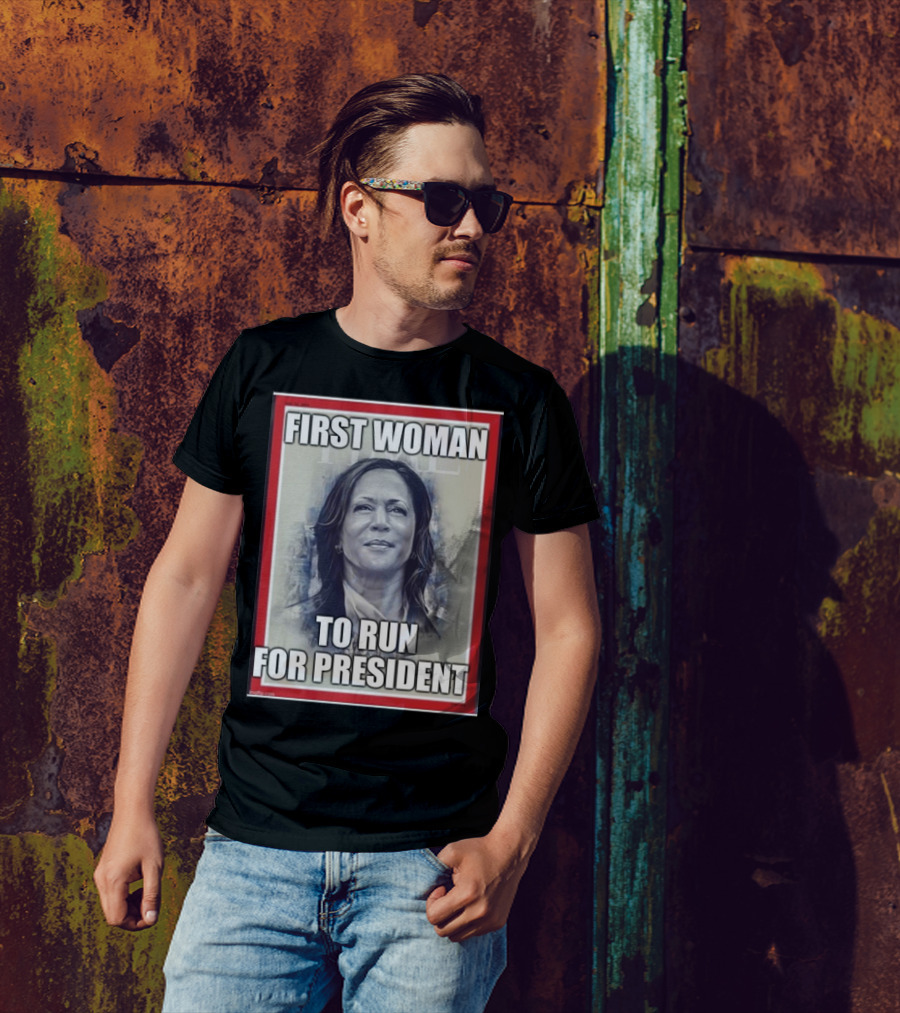 Kamala Harris First Woman To Run For President Time Cover T-Shirt
