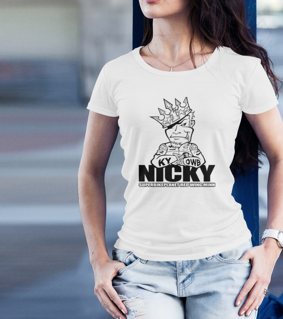 Nicky KY OWB Superbikeplanet Red Wing Minn T-Shirt