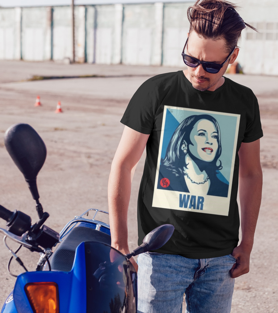 Viva Frei Kamala Harris War 2024 Portrait With KH T-Shirt