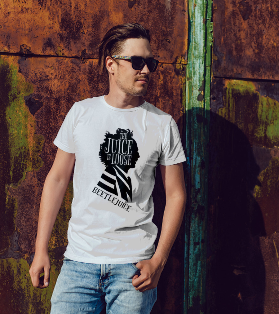 Beetlejuice The Juice Is Loose Silhouette Profile T-Shirt