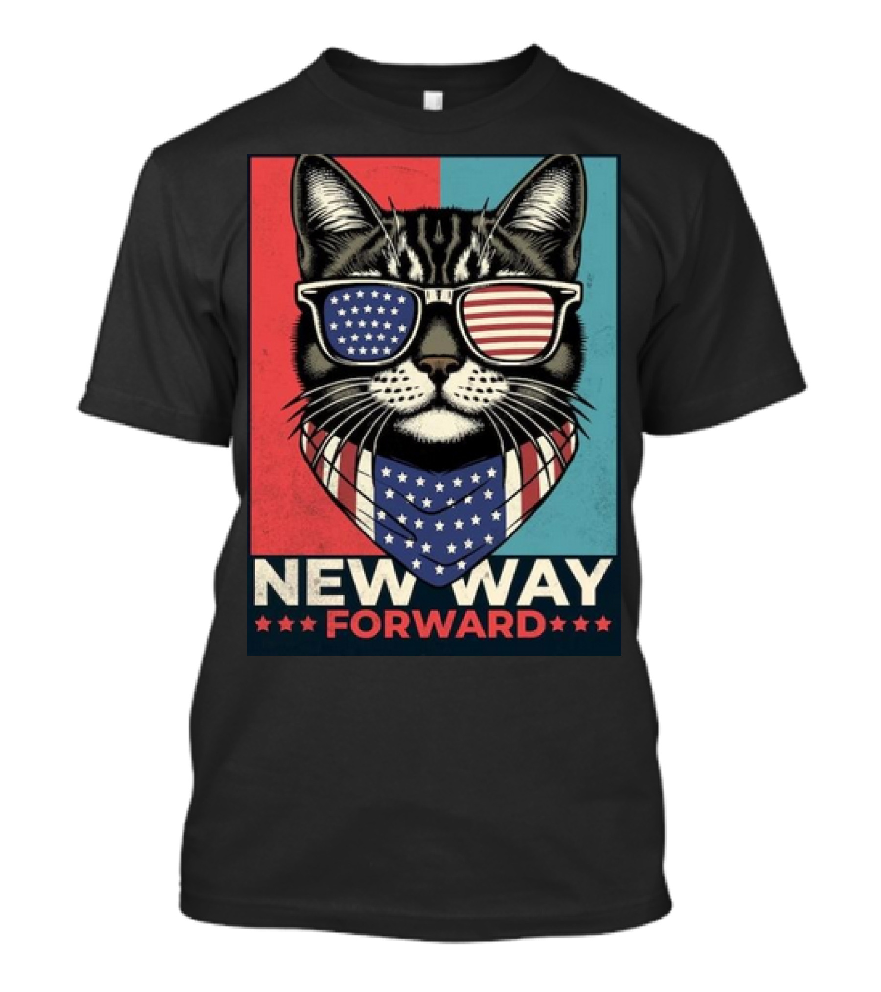 Kamala Walz 2024 Childless Cat Ladies New Way Forward T-Shirt