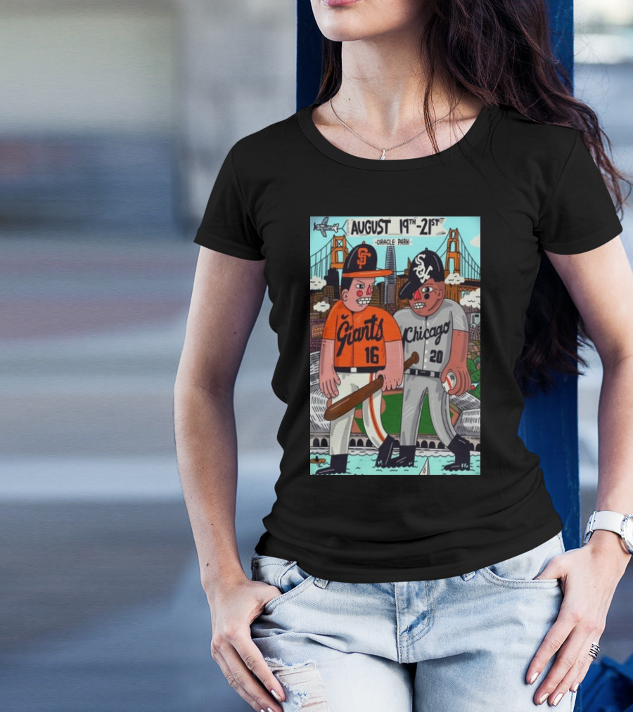 August 19th-21st Oracle Park Giants Chicago T-Shirt