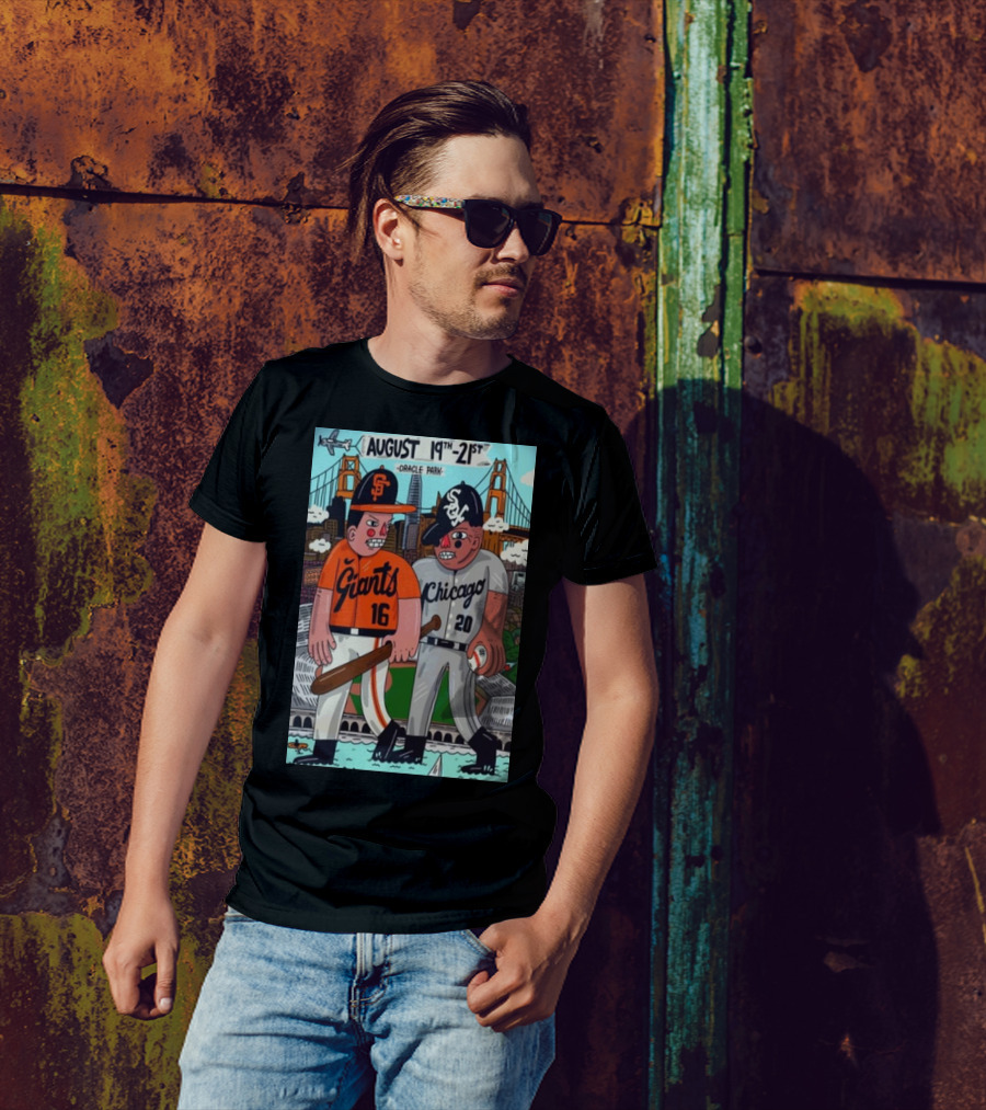 August 19th-21st Oracle Park Giants Chicago T-Shirt