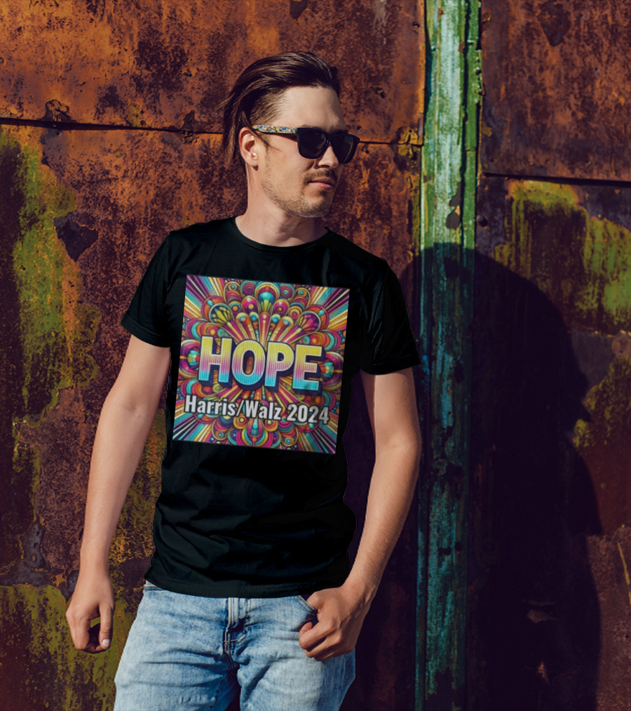 HOPE Harris Walz 2024 Grateful Dead Psychedelic Burst T-Shirt