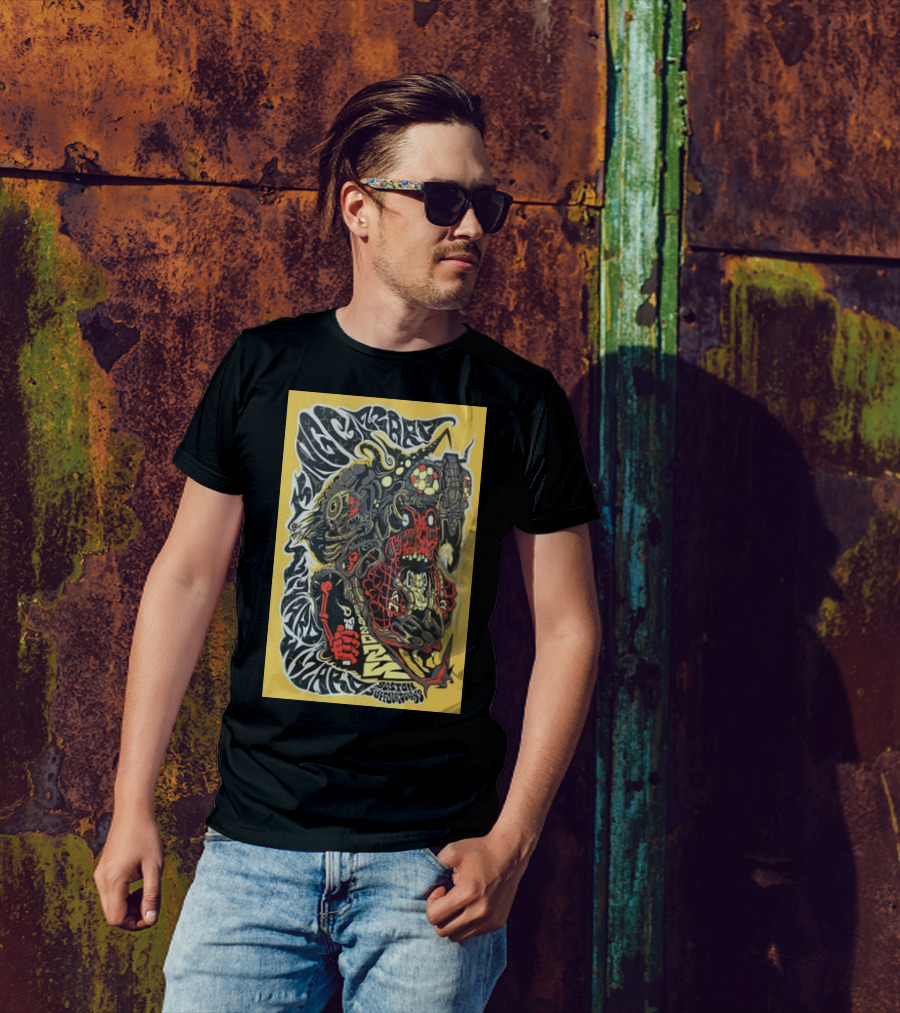 King Gizzard And The Lizard Wizard Boston Suffolk Downs August 19 2024 Psychedelic Monster T-Shirt